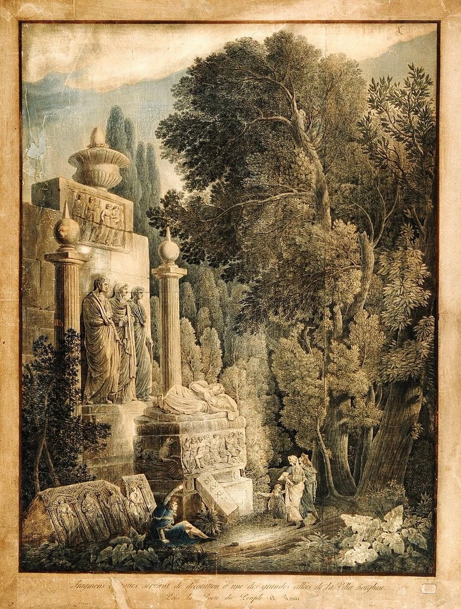 Rovine a villa Borghese, Roma